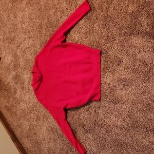 Red dolman sweater